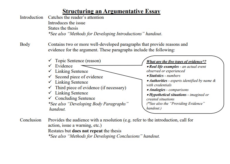 write an argumentative essay on any topic